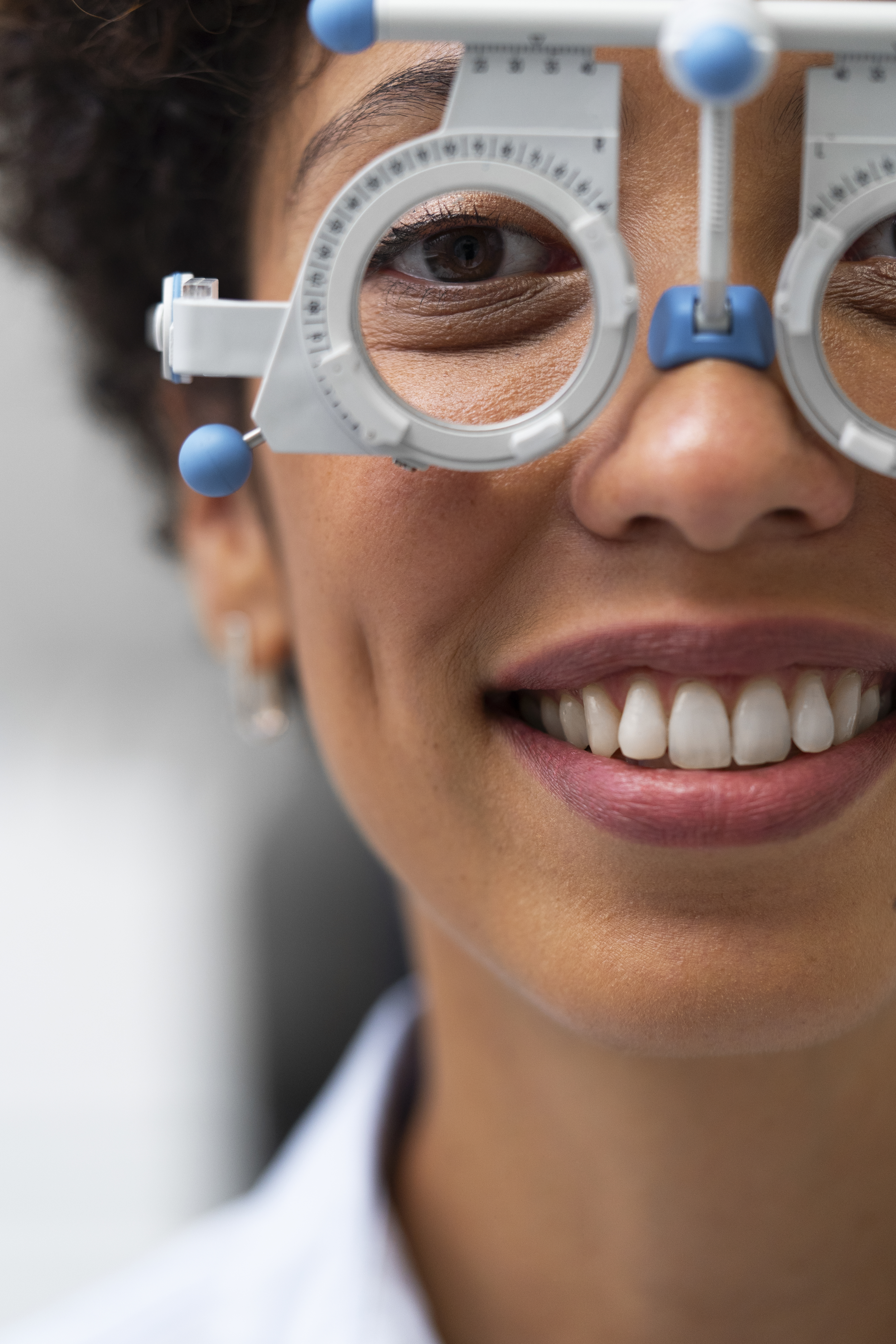 Comprehensive eye examination in progress